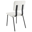  Coaster Furniture Calla 108022 Fabric Upholstered Dining Side Chair - White IMAGE 6
