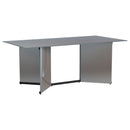  Coaster Furniture Emery 108091 76-inch Rectangular Mirrored Dining Table - Silver IMAGE 1