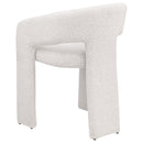  Coaster Furniture Eudora 108186 Boucle Upholstered Dining Side Chair - Cream IMAGE 6