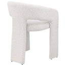  Coaster Furniture Eudora 108186 Boucle Upholstered Dining Side Chair - Cream IMAGE 7
