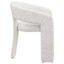  Coaster Furniture Eudora 108186 Boucle Upholstered Dining Side Chair - Cream IMAGE 8