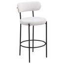  Coaster Furniture Viola 108189 Boucle Upholstered Bar Chair - Cream IMAGE 1