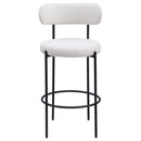  Coaster Furniture Viola 108189 Boucle Upholstered Bar Chair - Cream IMAGE 3