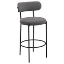  Coaster Furniture Viola 108199 Boucle Upholstered Bar Chair - Grey IMAGE 1