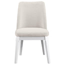  Coaster Furniture Carissa 108302 Upholstered Dining Side Chair - Beige IMAGE 3