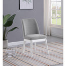  Coaster Furniture Carissa 108306 Upholstered Dining Side Chair - Light Grey IMAGE 2