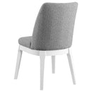  Coaster Furniture Carissa 108306 Upholstered Dining Side Chair - Light Grey IMAGE 6