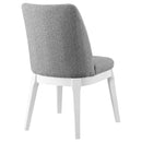  Coaster Furniture Carissa 108306 Upholstered Dining Side Chair - Light Grey IMAGE 7