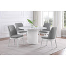  Coaster Furniture Carissa 108306 Upholstered Dining Side Chair - Light Grey IMAGE 9
