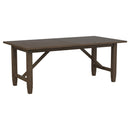  Coaster Furniture Matisse 108311 Rectangular 94-inch Wood Dining Table - Light Brown IMAGE 1