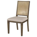  Coaster Furniture Matisse 108312 Woven Rattan Back Dining Side Chair - Brown IMAGE 4