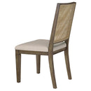  Coaster Furniture Matisse 108312 Woven Rattan Back Dining Side Chair - Brown IMAGE 6