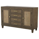 Coaster Furniture Matisse 108315 4-Drawer Sideboard Buffet Cabinet - Light Brown IMAGE 5