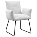  Coaster Furniture Ackland 108492 pholstered Dining Side Chair - Light Grey IMAGE 1