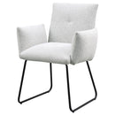  Coaster Furniture Ackland 108492 pholstered Dining Side Chair - Light Grey IMAGE 4