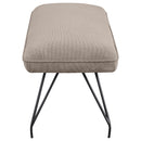  Coaster Furniture Dodson 108497 Fabric Upholstered Dining Bench - Taupe IMAGE 5