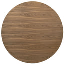  Coaster Furniture Crestmore 108570 46-inch Round Wood Dining Table - Walnut IMAGE 5