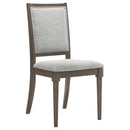  Coaster Furniture Onslow 108622 Upholstered Dining Side Chair - Dark Brown IMAGE 1