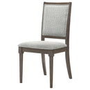  Coaster Furniture Onslow 108622 Upholstered Dining Side Chair - Dark Brown IMAGE 4
