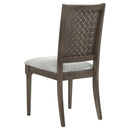  Coaster Furniture Onslow 108622 Upholstered Dining Side Chair - Dark Brown IMAGE 6