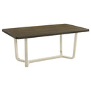  Coaster Furniture Biloxi 108681 71-inch Rectangular Wood Dining Table - Greyish Brown IMAGE 1