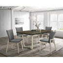  Coaster Furniture Biloxi 108681 71-inch Rectangular Wood Dining Table - Greyish Brown IMAGE 6