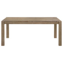  Coaster Furniture Scottsdale 109181 71-inch Solid Wood Dining Table - Washed Brown IMAGE 3