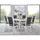  Coaster Furniture Judd 109330 54-inch Round Dining Wood Table with Shelf - Pearl White IMAGE 7