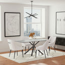  Coaster Furniture Carvell 109371 Rectangular Sintered Stone Dining Table - Mirage White IMAGE 8