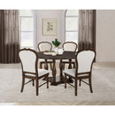  Coaster Furniture Landon 109400 60-inch Round Wood Pedestal Dining Table - Rich Brown IMAGE 4