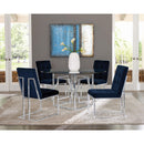  Coaster Furniture Starlight 192561BG Round 54-inch Glass Top Metal Dining Table - Chrome IMAGE 5