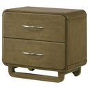  Coaster Furniture Amsbury 224272 2-Drawer Nightstand Bedside Table - Nutmeg IMAGE 4
