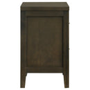  Coaster Furniture Wilkes 224422 2-Drawer Nightstand Bedside Table - Dark Cocoa IMAGE 9