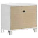  Coaster Furniture Marmore 224962 2-Drawer Nightstand Bedside Table - White IMAGE 6