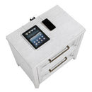  Coaster Furniture Marielle 224842 2-Drawer Nightstand Bedside Table - Distressed White IMAGE 10