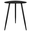  Coaster Furniture Odessa 707917 Triangular Solid Wood End Table - Black IMAGE 7