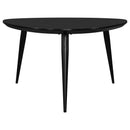  Coaster Furniture Odessa 707918 Triangular Solid Wood Coffee Table - Black IMAGE 3