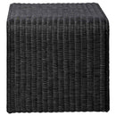  Coaster Furniture Cahya 708517 Woven Rattan Square End Table - Black IMAGE 5
