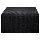  Coaster Furniture Cahya 708518 Woven Rattan Square Coffee Table - Black IMAGE 5