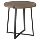  Coaster Furniture Marcus 710297 Round Engineered Wood Side End Table - Light Brown IMAGE 1