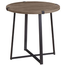  Coaster Furniture Marcus 710297 Round Engineered Wood Side End Table - Light Brown IMAGE 4