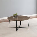  Coaster Furniture Marcus 710298 Round Engineered Wood Coffee Table - Light Brown IMAGE 2