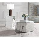  Coaster Furniture Capella 710446 Mirrored Abstract Geometric Coffee Table - Silver IMAGE 5