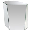  Coaster Furniture Capella 710447 Mirrored Abstract Geometric End Table - Silver IMAGE 3