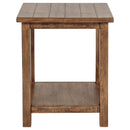  Coaster Furniture Payne 710546 Wood End Table with Shelf - Distressed Brown IMAGE 3
