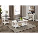  Coaster Furniture Payne 710556 Wood End Table with Shelf - Distressed White IMAGE 6