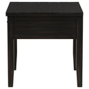  Coaster Furniture Concord 710577 1-Drawer Square End Table - Distressed Java IMAGE 5