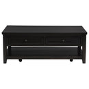  Coaster Furniture Concord 710578 2-Drawer Rectangular Coffee Table - Distressed Java IMAGE 4