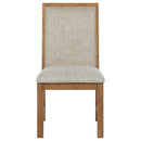  Coaster Furniture Bruner 109102 Upholstered Side Chair - Natural Brown IMAGE 3