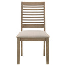  Coaster Furniture Scottsdale 109182 Wood Dining Side Chair - Washed Brown IMAGE 3